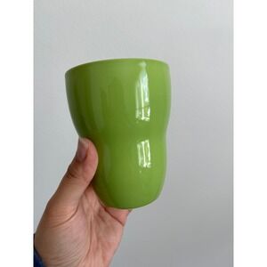 Starbucks Ceramic Tumblers Set 4 8oz Green Wavy Ergonomic Aida 2008 Mugs